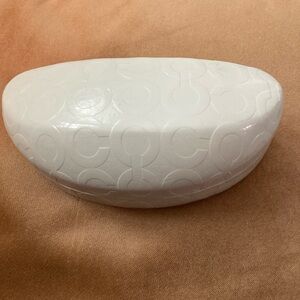 Coach Sunglass case, white